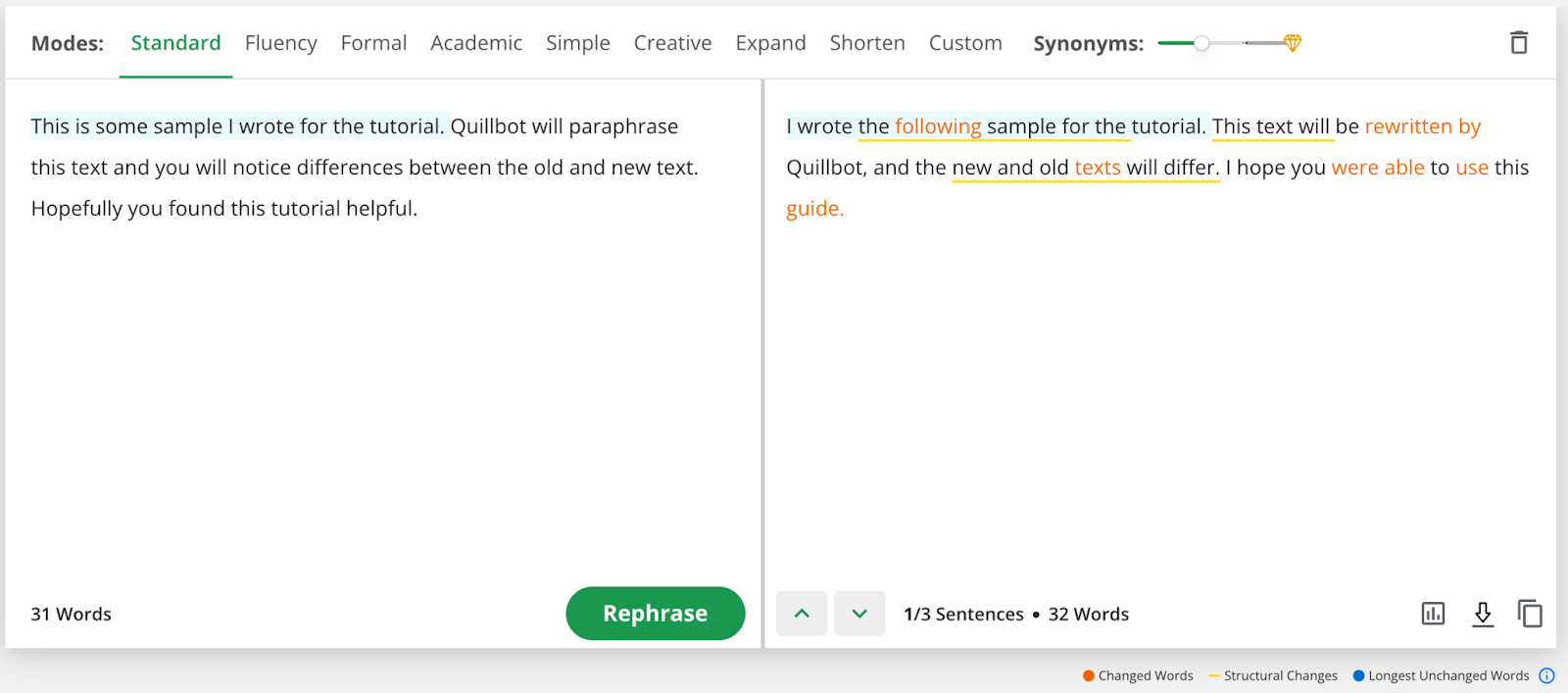 How do I use the paraphraser? – QuillBot Help Center